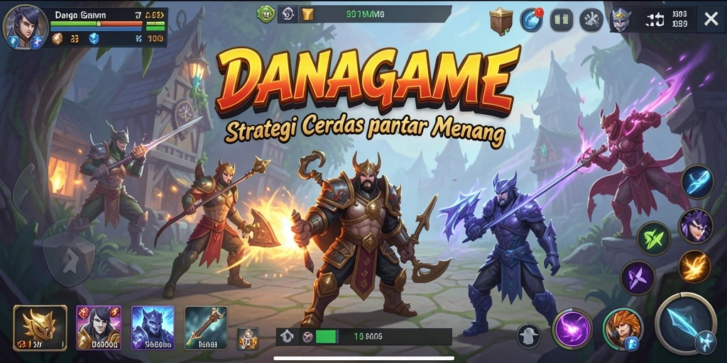 Tampilan gameplay <strong>DANAGAME</strong> yang mendebarkan dan strategis.