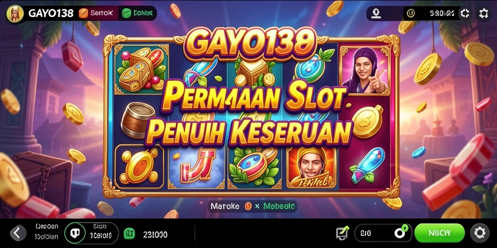 Screenshot gameplay GAYO138 yang menampilkan mesin slot yang menarik.