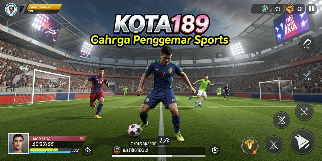 Screenshot gameplay menampilkan pertandingan olahraga yang mendebarkan.