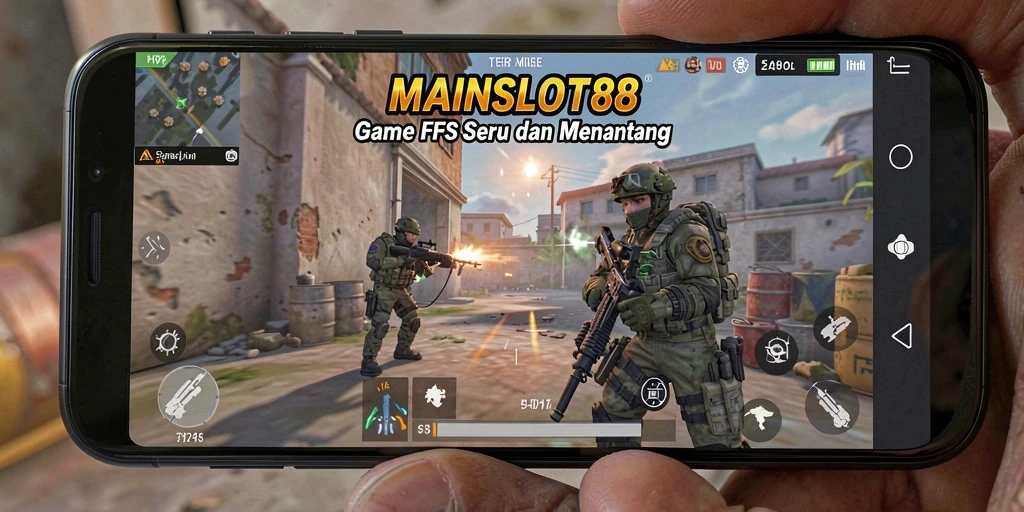 Tampilan gameplay mendebarkan di MAINSLOT88 saat bertempur di arena FPS.