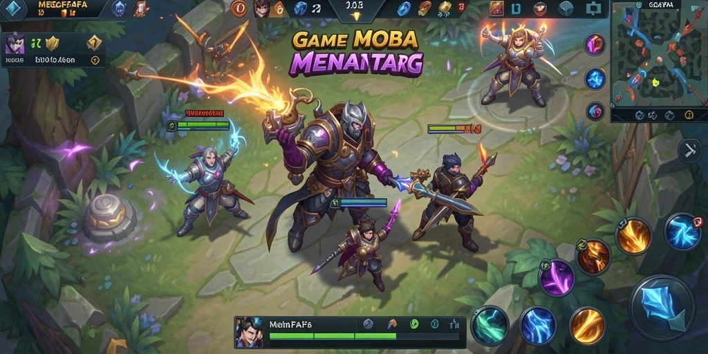 Tampilan gameplay seru dan strategis di MEGAFAFA.