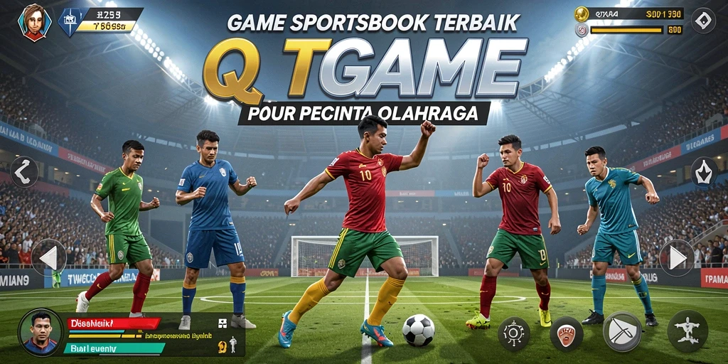 Tangkapan layar utama QTGAME dengan tampilan taruhan olahraga.