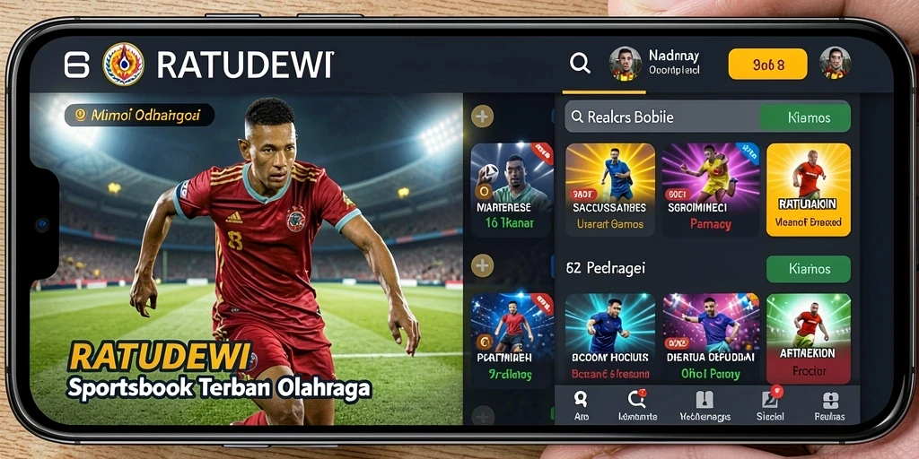 Tampilan menarik dari gameplay Sportsbook RATUDEWI.
