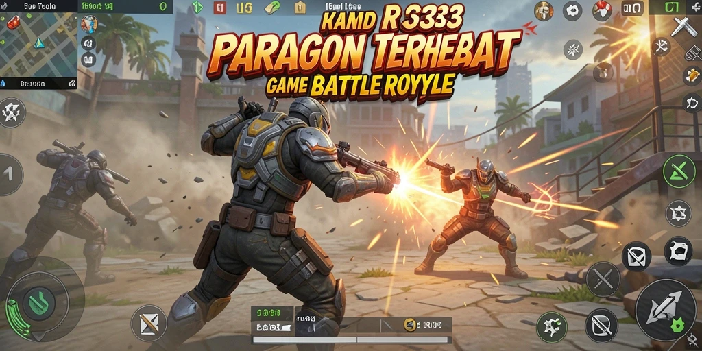 Tangkapan layar menampilkan pertempuran epik dalam RR33 Battle Royale.