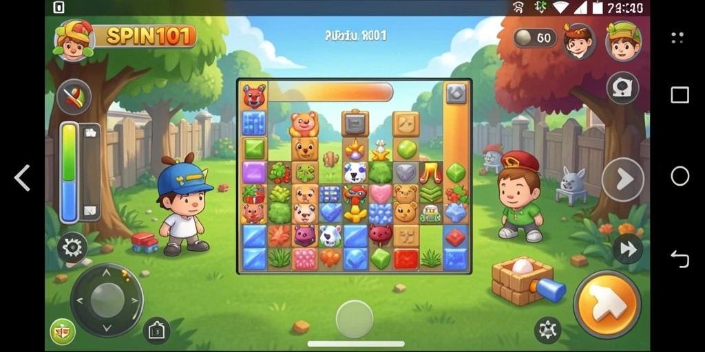 Gameplay seru SPIN101 dengan berbagai teka-teki menarik.